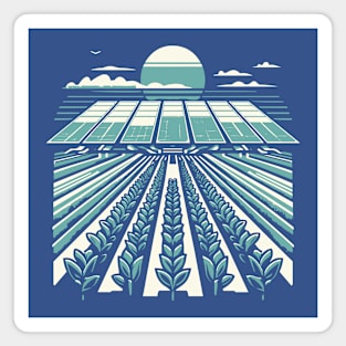 Future Bloom: Solarpunk Gardening T-Shirt – Embrace Eco-Futurism Magnet